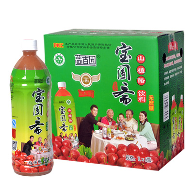 宝圆斋山楂酪饮料1L无蔗糖