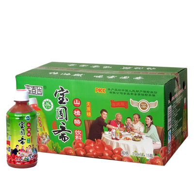 宝圆斋山楂酪饮料350ml无蔗糖