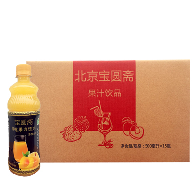 宝圆斋黄桃果肉饮料500ml加糖