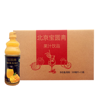 宝圆斋芒果果肉饮料500ml加糖